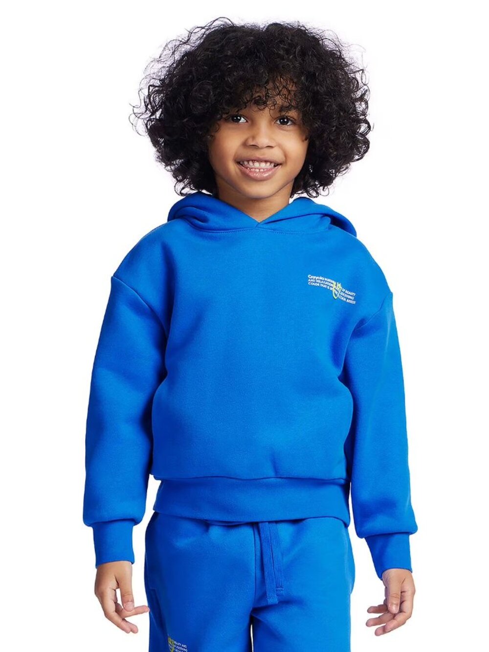 NEW Crayola Color Lab Kids Fleece Hoodie Blue Large 10